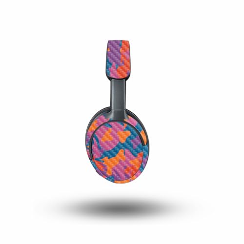 Image of MightySkins Carbon Fiber Skin Compatible with Bose QuietComfort Ultra - Pop Camouflage | Protective, Durable Textured Carbon Fiber Finish | Easy to Apply