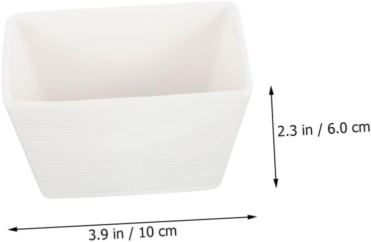 Alipis 2pcs Sugar Packet Container Tea Bag Holder Ceramic Sugar Cup Lid Compact Space-saving Design