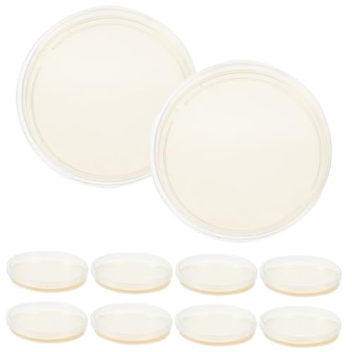 SOESFOUFU 10pcs Nutrient Agar Plate Kit Plant Prepoured Agar Plates Biology Petri Dish Lab Plate Stuff Toy Tissue Culture Agar Plates Prepoured Petri Plates Cell Flat Flamel Mold Child Suite