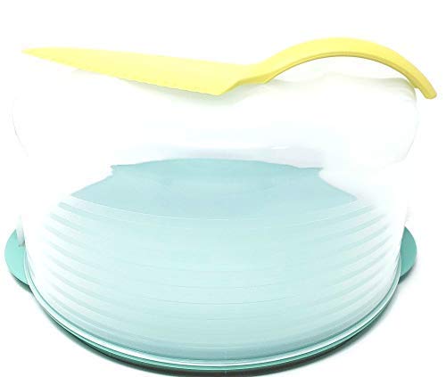 Tupperware Round Cake Taker Mint Ice Cream Base