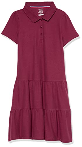 French Toast Girls' Short Sleeve Ruffle Pique Polo Dress