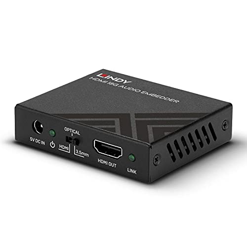 Lindy HDMI 18G Audio Embedder extractor e inyector de audio digital para video 4K 6