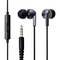 Amazon.co.jp: エレコム イヤホン 有線 カナル型 3.5mm 4極 マイク付き