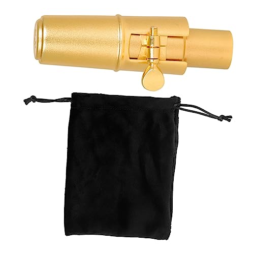 Totority Saxophone Cap Set Metal Sax Mouthpiece Accessories for Sax Woodwind Instrument