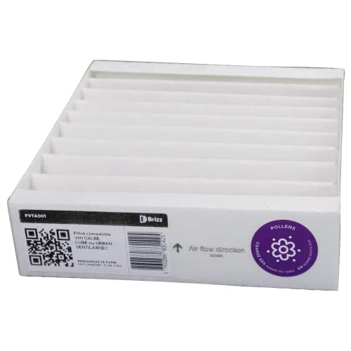 BRIZZ - Filtro compatível com VMI Galbe, Cube ou Urban VENTILAIRSEC