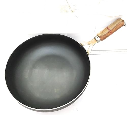 Wok de hierro con mango de madera 2.4 l 24 cm miniatura 1