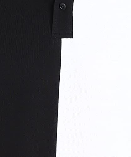 Image of Urbano Fashion Men's Colour-Block Slim Fit Half Sleeve Cotton Polo T-Shirt