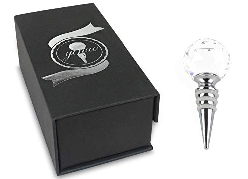 Crystal Wine Stoppers, Yinuo Wedding Gift Diamond Wine Saver Wine Bottle Stopper With Gift Box - Crystal Clear #TOP3