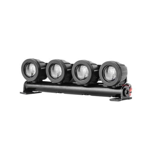 Luces vehículo RC con focos de techo redondos y cuadrados compatibles con TRX4M Defender
