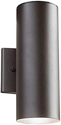 Kichler 11251AZT30, No Household Outside Wall Sconce Lighting LED, Textured Architectural Bronze,W 5″ x H 12″ x D 6 1/2″