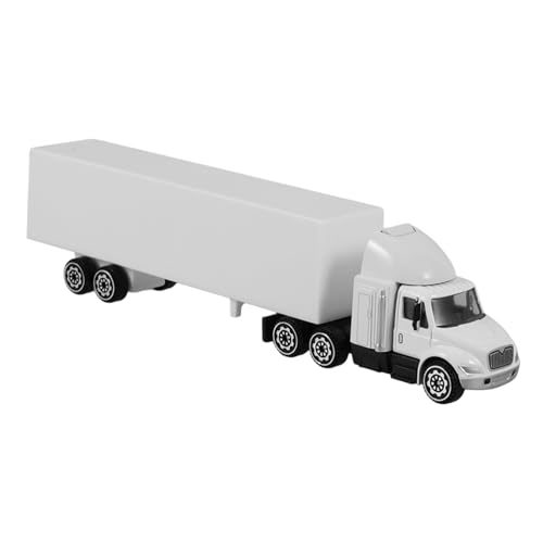 Hemoton Miniature Alloy Container Truck Model Realistic Desktop Decor for Boys and and Workmanship for Living Bedroom Office Display