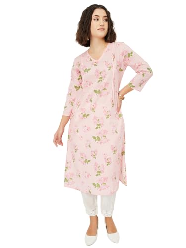 Image of Max Women's Cotton Blend Regular Kurta