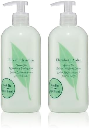 Elizabeth Arden - Green Tea, erfrischende Körperlotion mit Grüntee-Extrakt-Duft, Feuchtigkeitsspendend und regenerierend, belebt die Sinne, seidig glatte Haut - 500 ml (Packung mit 2)