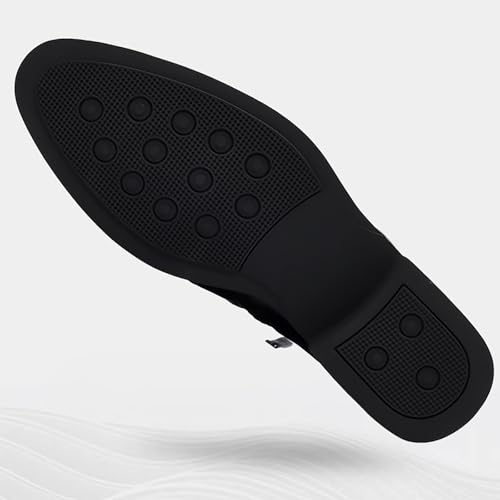 Men's Genuine Leather Shoes, Anti-Slip Lightweight Rubber Sole, Classic Formal Shoes for Work, Dating, Outdoor3