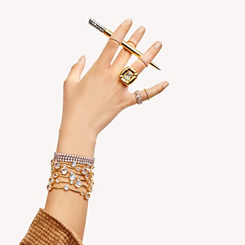 Swarovski Constella Bangle, White, Gold-Tone Finish #TOP14