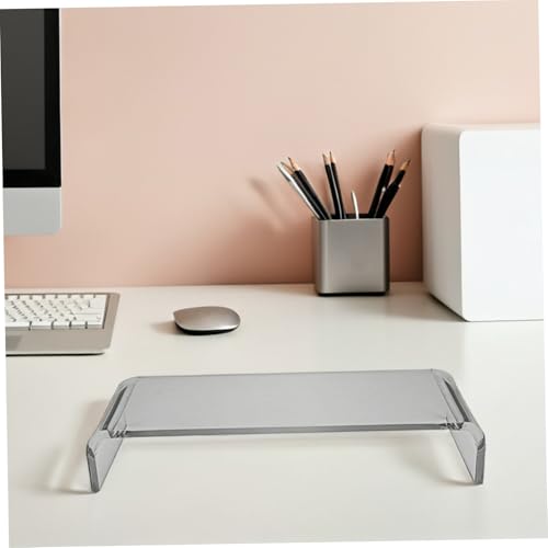 Support moniteur acrylique transparent pour bureau à domicile