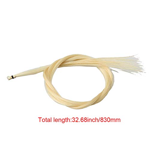 Weiß 32,68 Zoll Violinenbogen-Haar-Rosshaar für Violinenbogen-Ersatzteile natürliche ungebleichte 50g