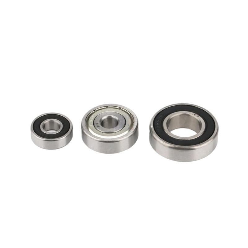 6000-2RS 6001-2RS 6002-2RS 6000ZZ 6001ZZ 6002ZZ 6004ZZ 6005ZZ Deep Groove Rubber Sealed Ball Bearing Metal Shielded Bearing(One Size,6000ZZ 10x26x8mm)