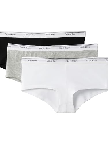 Calvin Klein Women's Balance Cotton Stretch Boyshort Panties, 3 Pack