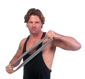 Cando 10-5602 Latex Free Exercise Band, 4' Length, Red-Light #TOP2