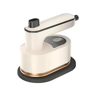 Portable Handheld Travel Steamer & Iron - Rapid Heat-Up, 180° Rotatable or Foldable Handle, 3-4 Steam Levels, Ceramic Soleplate, with Ironing Gloves for Wrinkle-Free Clothes, Ideal for Travel, Home, O