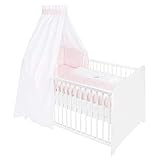  Julius Zöllner Himmelset/Bettset mit Applikation 3-teilig Igel/Star rose