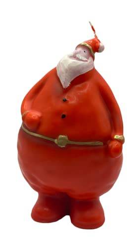 Bougie Père Noël rouge Mon Joyeux Père Noël décorative haut de gamme