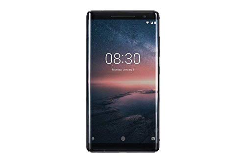 Nokia 8 Sirocco Smartphone (5.5oled Display, 128 GB ROM, 6 GB RAM, 12 + 13 MP fotocamera principale, 5 MP fotocamera frontale, Single Sim, LTE, Android 8 Oreo) Nero
