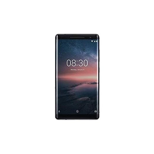 Nokia 8 Sirocco Smartphone (5,5 Zoll QHD Poled, Android 8 Oreo, 128 GB ROM, 6GB RAM, 13 MP Camera, Single Sim, IP67) schwarz
