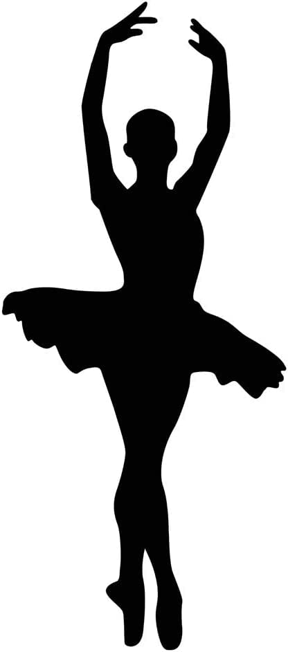 Vinilo Decorativo Bailarina Silueta 23 x 13 in miniatura 1