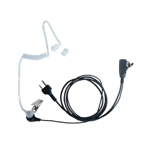 Image of Acoustic Tube Earpiece Headset with PTT Mic for Walkie Talkie ,5 Pack