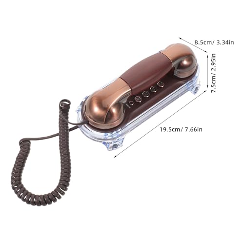 Teléfono retro de mesa con cable analógico y sonido nítido clásico 2