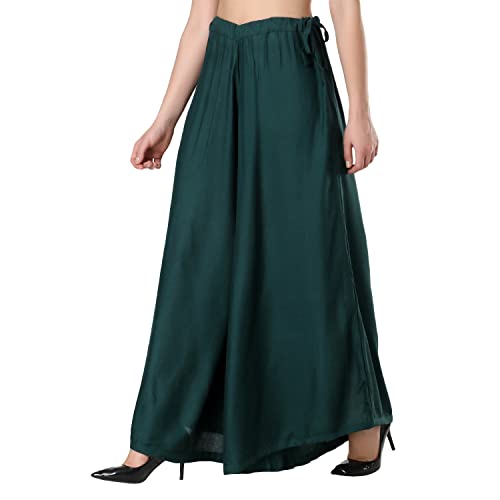 Image of Super Soft Flared Solid Rayon Sharara In 10 Attractive Colours For Women's And Girl's