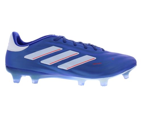 adidas Copa Pure 2.1 FG Unisex Shoes Size 11.5, Color: Lucid Blue/Cloud White/Solar Red-Blue