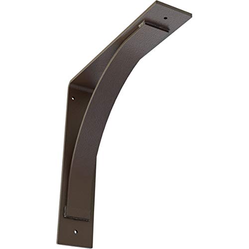3" W x 14" D x 14" H Morris Steel Bracket, Hammered Brown