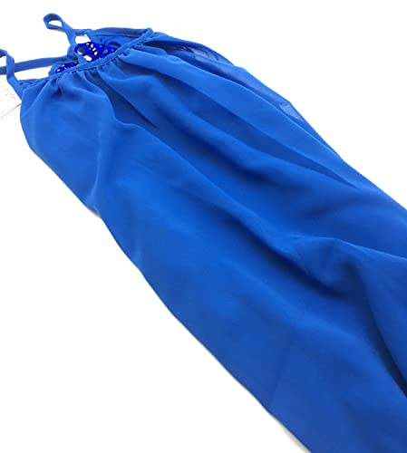 Image of Women's Chiffon Summer Casual Sundress Spaghetti Strap Tank Beach Dresses Bathing Suit Coverup