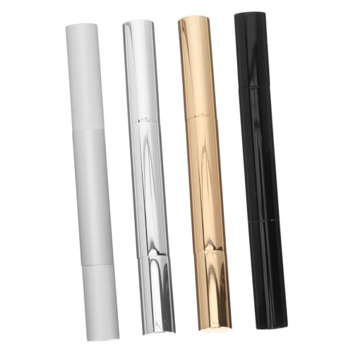 Anneome Eyeliner Flüssigkeitshalter Leichtes Design 4 Stück 3ml Tropfsicher aus Kunststoff und Aluminium und Einfach zu Benutzen für Reisen und Geschäftsreisen