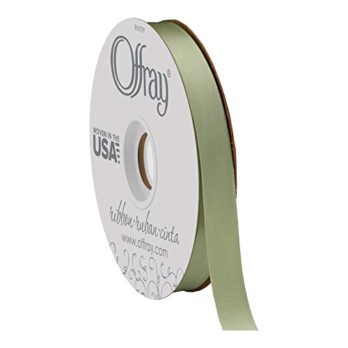 Double Face Satin Ribbon, 50 Yards, Spring Moss