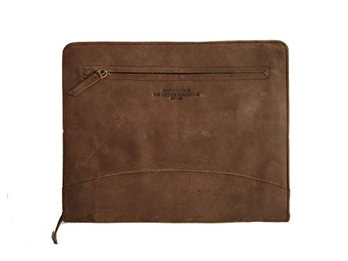 The Leather Warehouse Handmade Office Folder Multipurpose Cow Leather Padfolio/Resume Portfolio Folder - Interview/Legal Document Organizer & Business Card Holder (Coffee Brown) The Leather Warehouse Handmade Office Folder Multipurpose Cow Leather Padfolio/Resume Portfolio Folder - Interview/Legal Document Organizer & Business Card Holder (Coffee Brown)