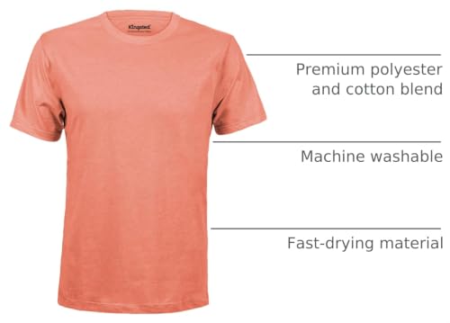 Image of Kingsted T-Shirts for Men Pack - Royally Comfortable - Super Soft Premium Fabric - Well-Crafted Classic Tee