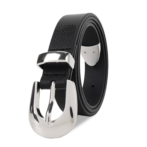 Genuine Leather Belts for Women, Fashion Womens Belts for Jeans Pants, Work Casual Trendy Womens Belt2