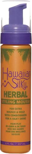 Hawaiian Silky Herbal Styling Mousse 8 Fl Oz (Pack of 4)