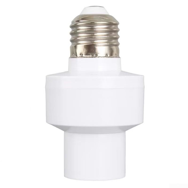 E27 Sensore di Movimento a 360° Interruttore Smart Bulb Socket Switch con Rilevamento Infrarossi, Ampia Tensione 110-220V Adattatore Portalampada per Automatico in Casa o in Ufficio, Design Bianco