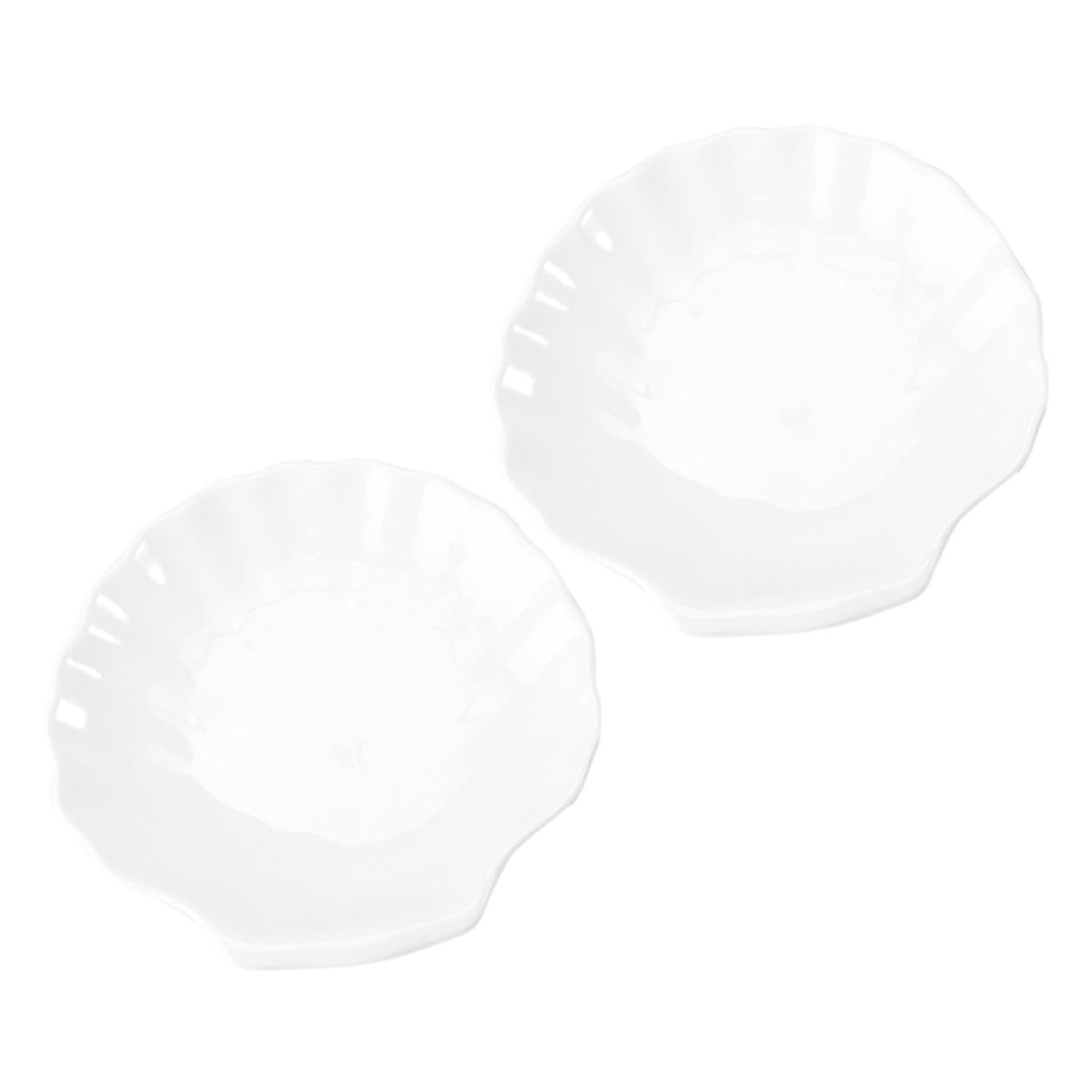 2 Pezzi Piatti da Portata in Ceramica Forma di Vassoio Decorativo Riutilizzabile per Cena per BBQ Torta Pasta Insalata Facile da Pulire e Conservare