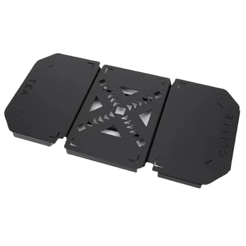 Cuifati para 9.4L Lunch Box Tablero de Mesa, Mesa Plegable Profesional de Aleación de Aluminio Tablero de Mesa Resistente Placa de Metal Mini Estante para Lunch Box 9.4L