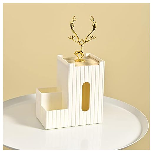 LSBYZYT Caja de pañuelos , Caja de pañuelos de Alce de Estilo nórdico, Caja de Almacenamiento de Escritorio, decoración Creativa para el hogar (Multicolor Opcional)