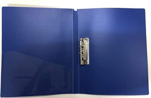 Image of A4 Punchless Lever Clip File with Pocket File /Folder for Office documents and Certificate Plastic Size A4 (Black, Blue, Grey, RED) (Pack of 8)