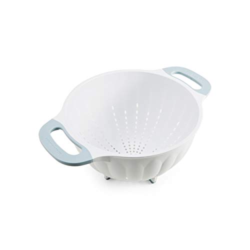 KitchenAid KE166OSMYA Classic Pasta Strainer/Colander, 5-Quart, Misty Blue
