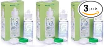 Bausch & Lomb Bio True Solution 60ml for Contact Lens By Visions India (Pack of 3 Solution)