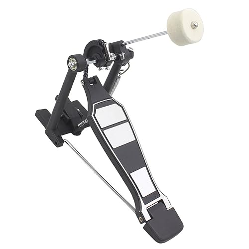ibasenice Drum Pedal Replacement Single Bass Drum Pedal Chain Modern Design Black Color for Professional Drummers